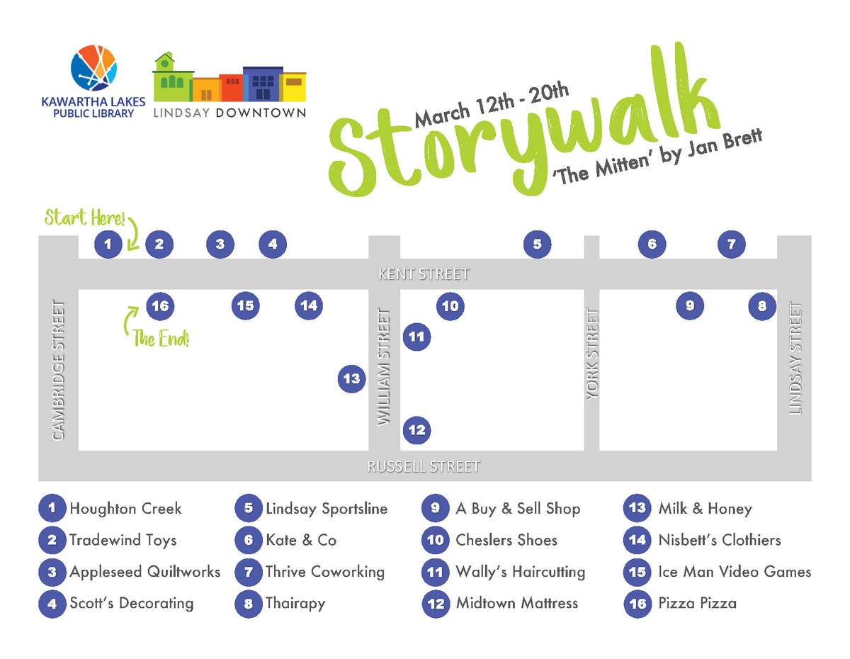Downtown Lindsay Storywalk hero