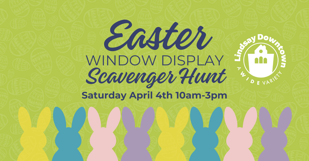 Easter Window Display Scavenger Hunt 2026 hero