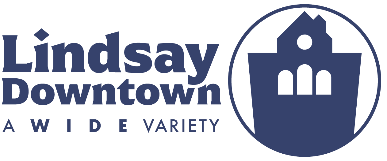 Lindsay Downtown Logo with Tagline